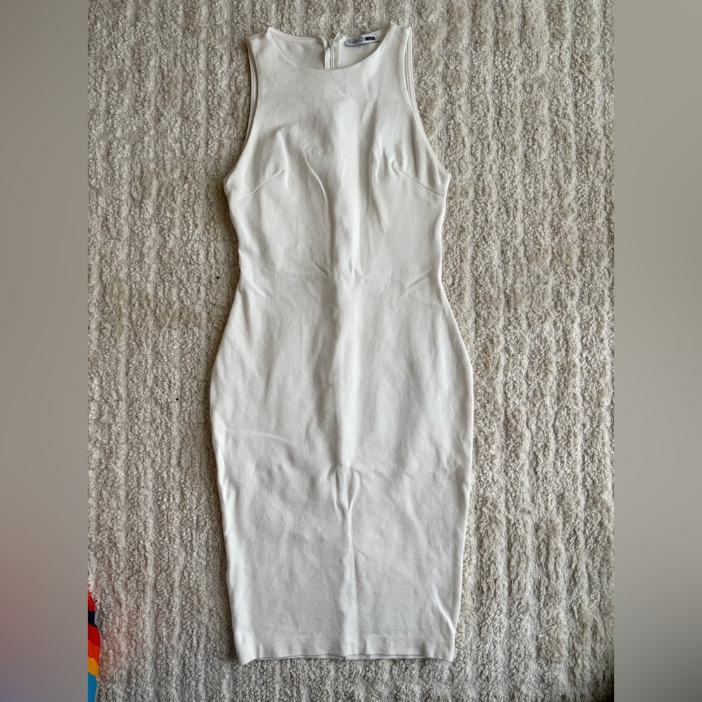 Fashion Nova White Midi Dress